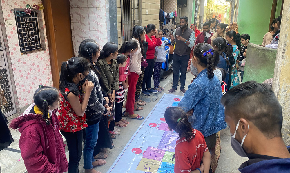 Group of kids in Delhi