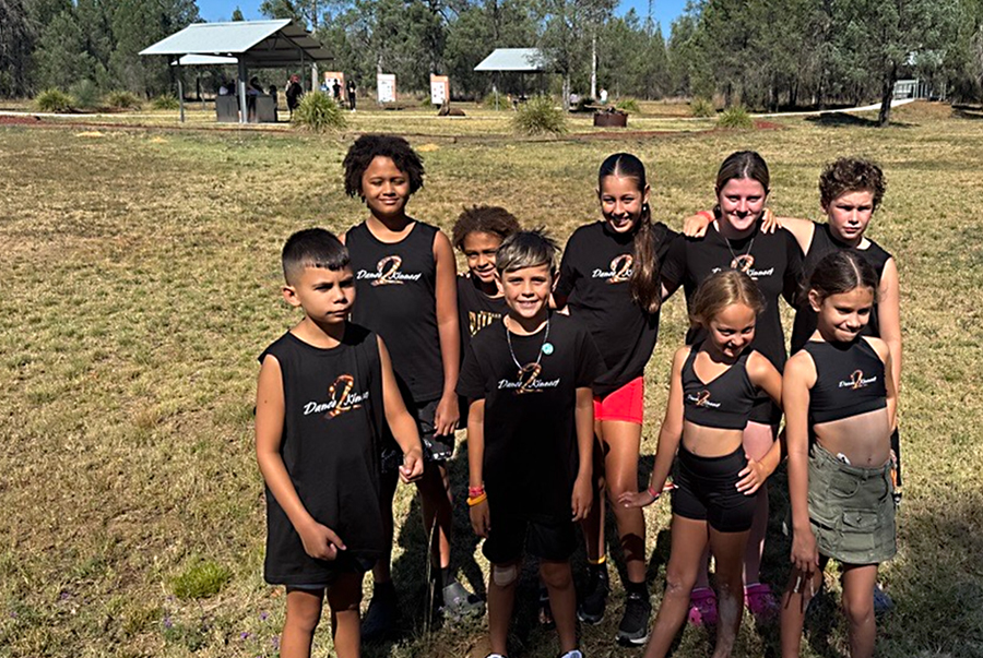 Children participating in the Dance2kinnect program being held in Moree, NSW