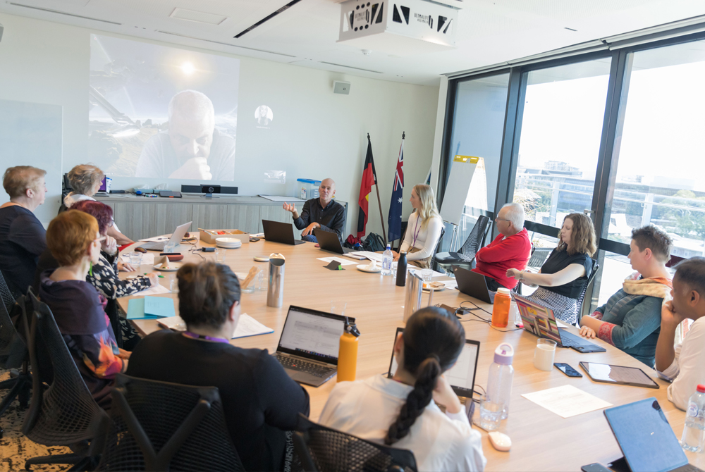 Professor Bruce Neal, Executive Director of The George Institute Australia addressing the Consumer and Community Committee at our Sydney Office