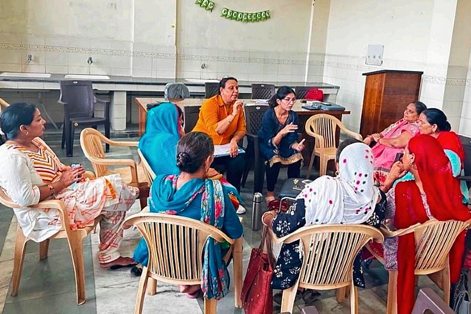 Introducing the chatbot to the ASHA workers