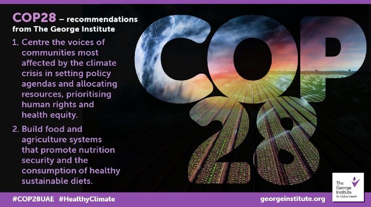 COP 28 priorities