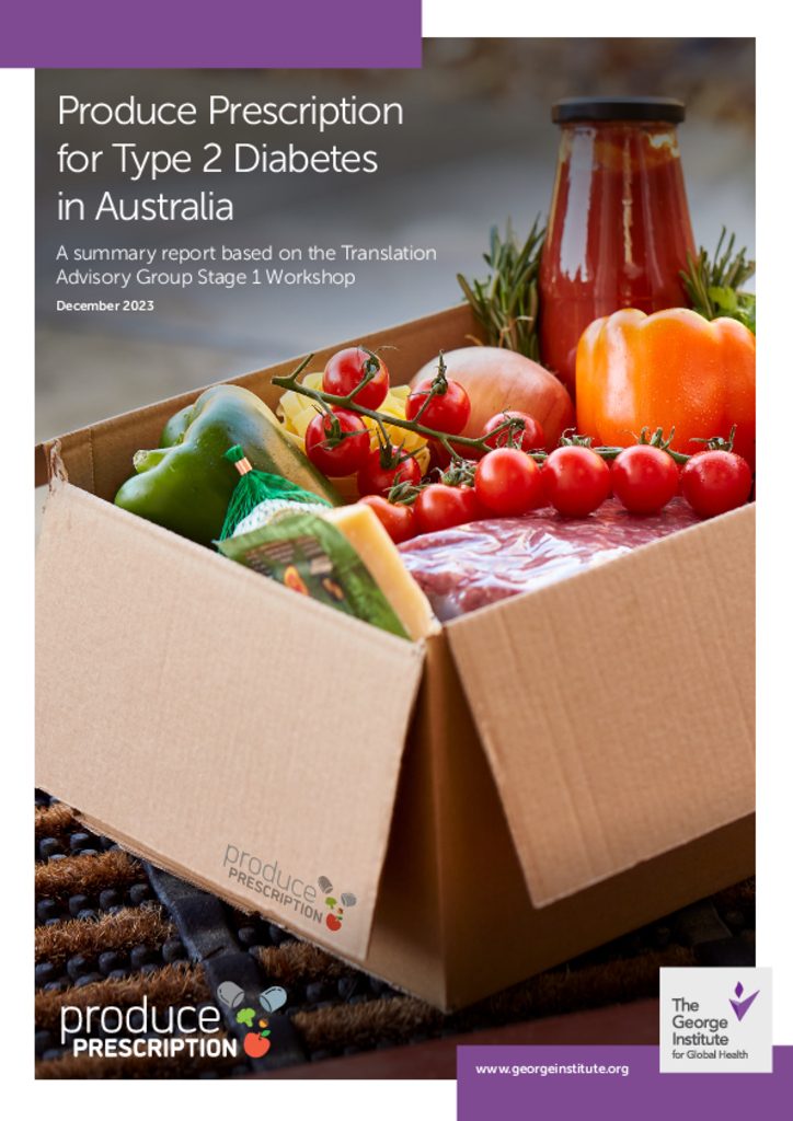 Produce Prescription for Type 2 Diabetes in Australia summary report