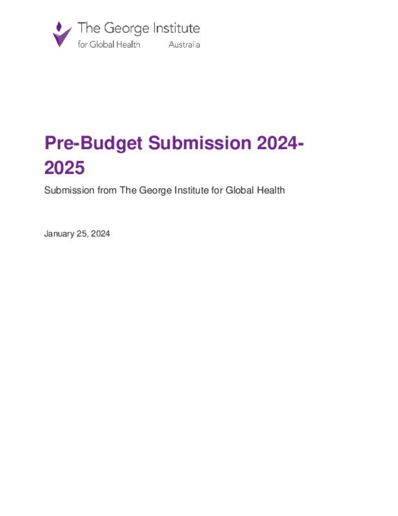 Pre-Budget Submission 2024- 2025