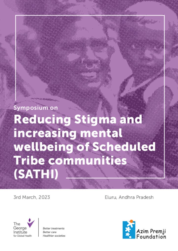 Reducing Stigma and increasing mental wellbeing of Scheduled Tribe communities