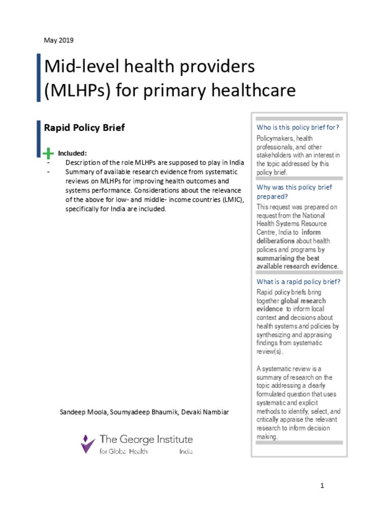 MLPH policy brief