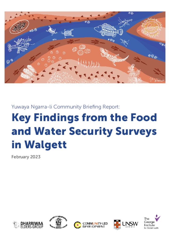 Key Findings from the Food and Water Security Surveys in Walgett