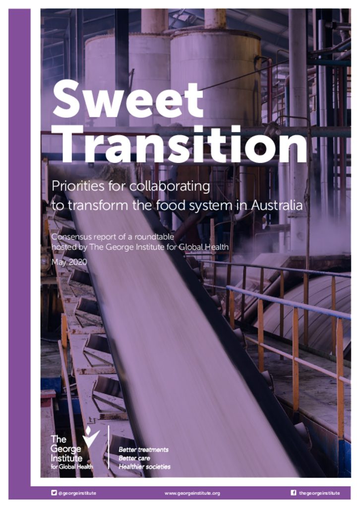 Sweet Transition: Priorities for collaborating to transform the food system in Australia