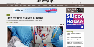 Plan for free dialysis at home