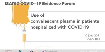 Use of convalescent plasma in patients hospitalised with COVID-19