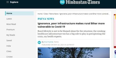Ignorance, poor infrastructure makes rural Bihar more vulnerable to Covid-19