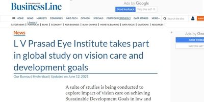 L V Prasad Eye Institute takes part in global study on vision care and development goals