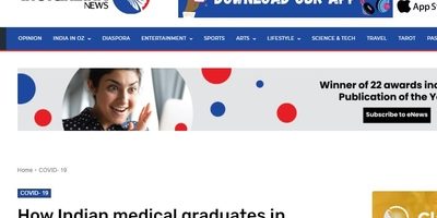 How Indian medical graduates in Australia can help COVID-affected India