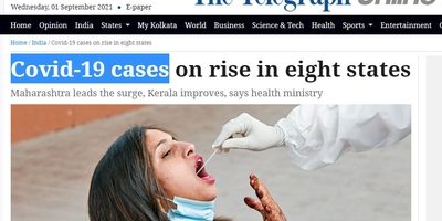 Covid-19 cases on rise in eight states