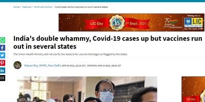 India's double whammy, Covid-19 cases up but vaccines run out in several states 