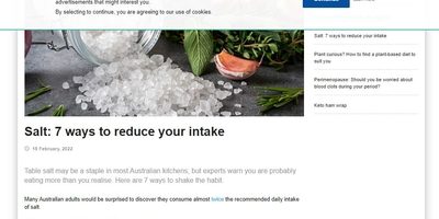 reduce salt intake