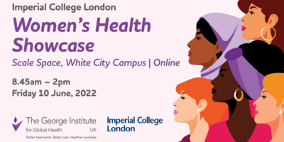 women's health event tile showing range of female profiles and date and time detail