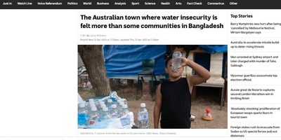 water insecurity Bangladesh