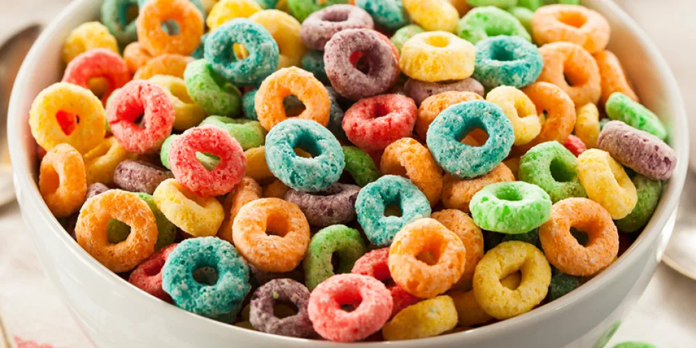 Colorful cereal