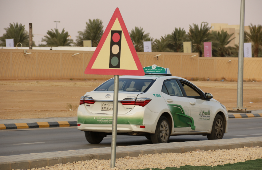 Road safety Saudi banner image