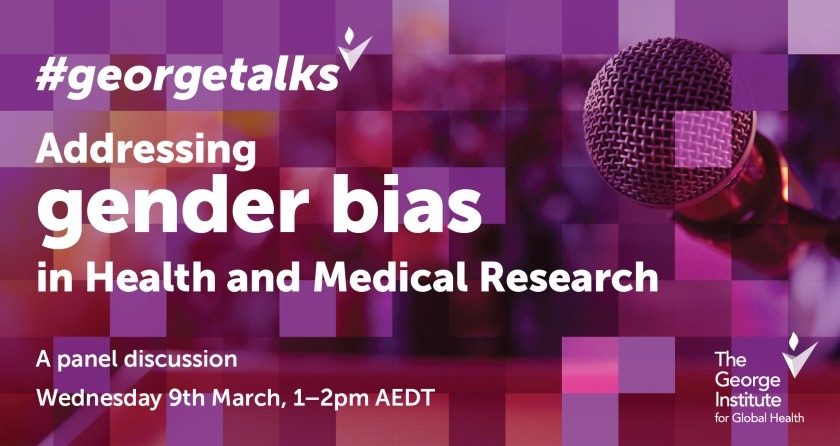 IWD - addressing gender bias in health and medical research