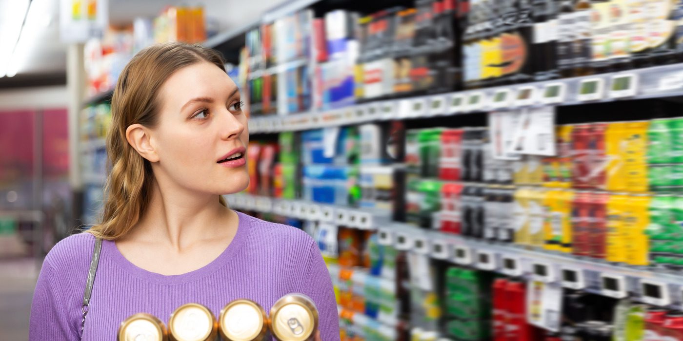 woman in a supermarket