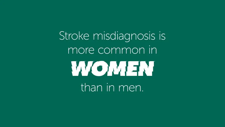 stroke misdiagnosis is more common in women than in men